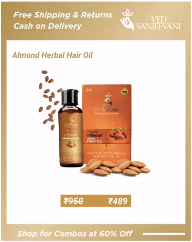 Ved Sanjeevani Framify ad