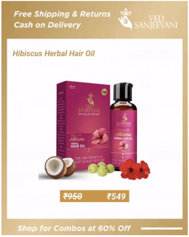 Ved Sanjeevani Framify ad
